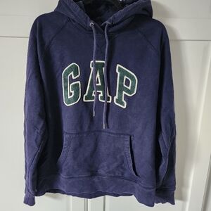 GAP men hoodie blue retro Size L